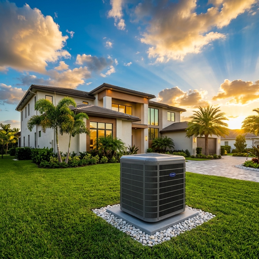 Professional HVAC technician at work in Orlando